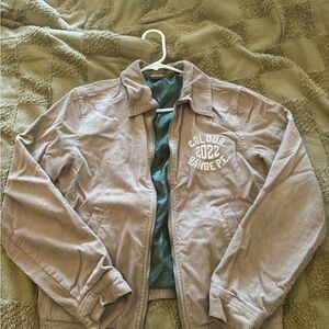 Pacsun Beige Corduroy Bomber Jacket
